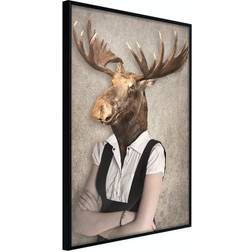 Arkiio Affisch Brainy Moose [Poster] 20x30 Poster